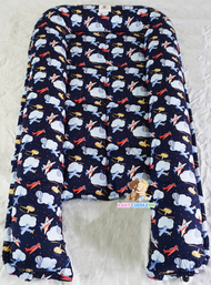 Airplanes in Navy Blue (Limited Edition) - Bed and Head Pillow