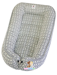 Anchor Stripes in White ( Limited Edition) - Bed and Head Pillow