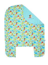 BabyCuddle Bed Cover - Baby Dolls in Teal (Limited Stock)