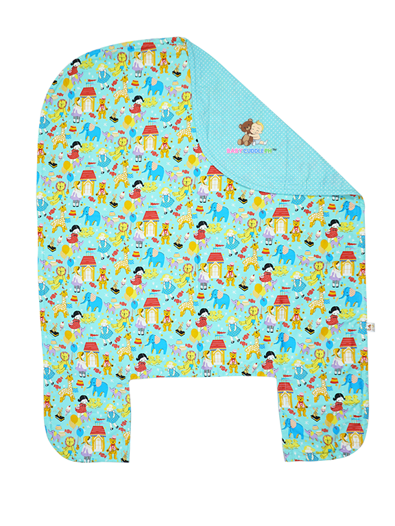 BabyCuddle Bed Cover - Baby Dolls in Teal (Limited Stock)
