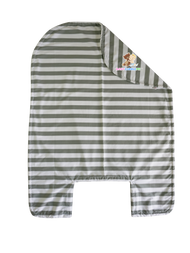 BabyCuddle Bed Cover - Big Stripes in Khaki (Limited Stock)