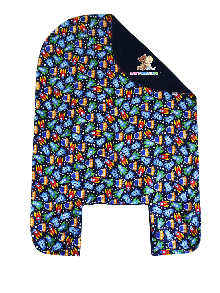 BabyCuddle Bed Cover - Rocket Ships (Limited Stock)
