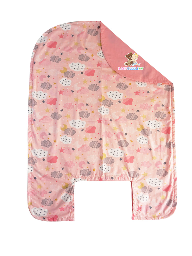 BabyCuddle Bed Cover - Sky in Coral (Limited Stock)