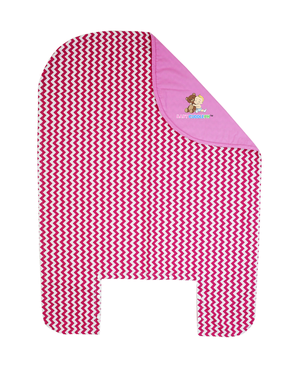 Bed Cover - Pink Zigzag Chevron