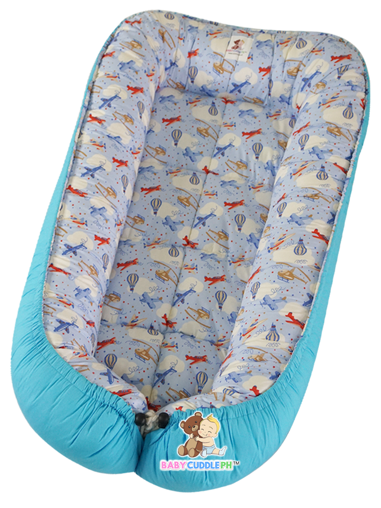 [PRE-ORDER] Airplanes in Navy Blue (Limited Stock) - Babycuddle Bed