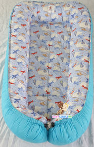 [PRE-ORDER] Airplanes in Navy Blue (Limited Stock) - Babycuddle Bed