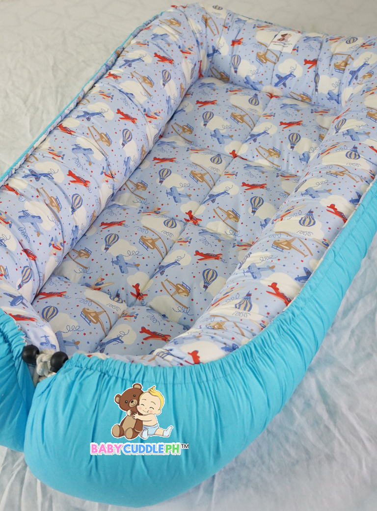 [PRE-ORDER] Airplanes in Navy Blue (Limited Stock) - Babycuddle Bed