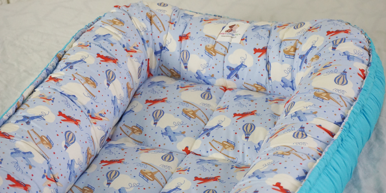 [PRE-ORDER] Airplanes in Navy Blue (Limited Stock) - Babycuddle Bed