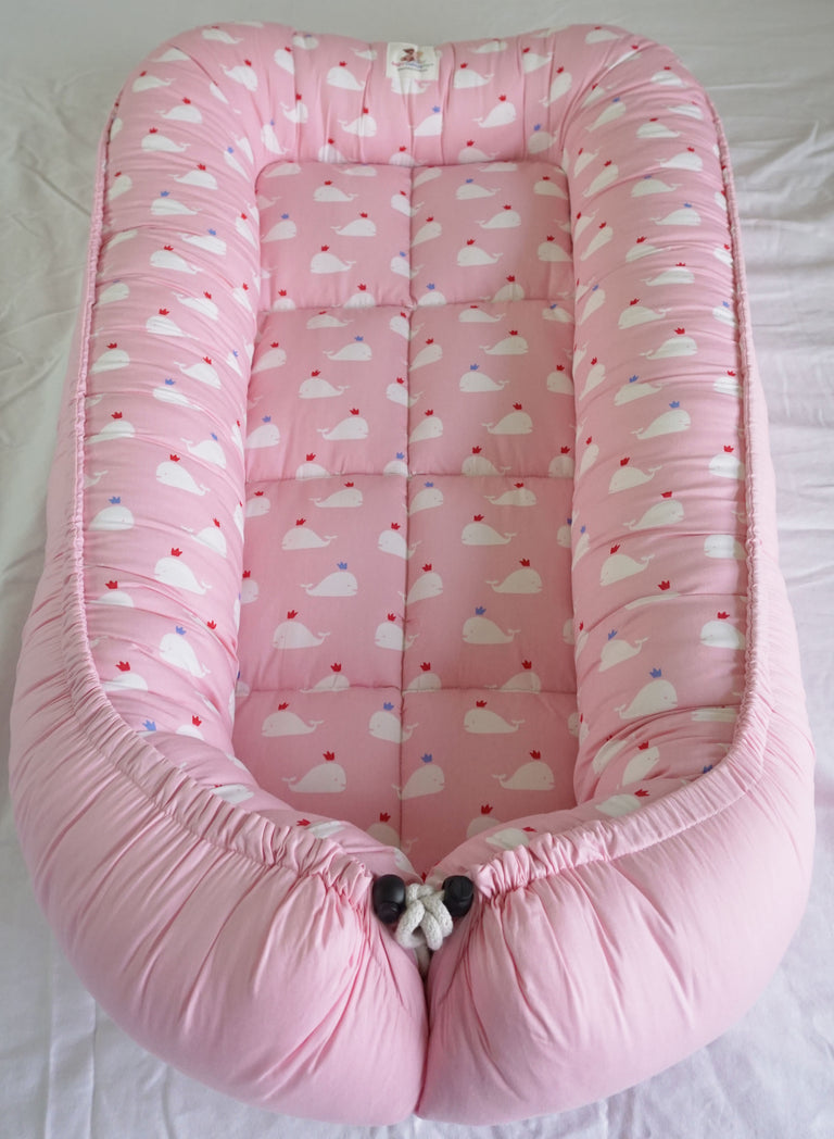 [PRE-ORDER] Baby Whale in Pink (Limited Stock) - Babycuddle Bed