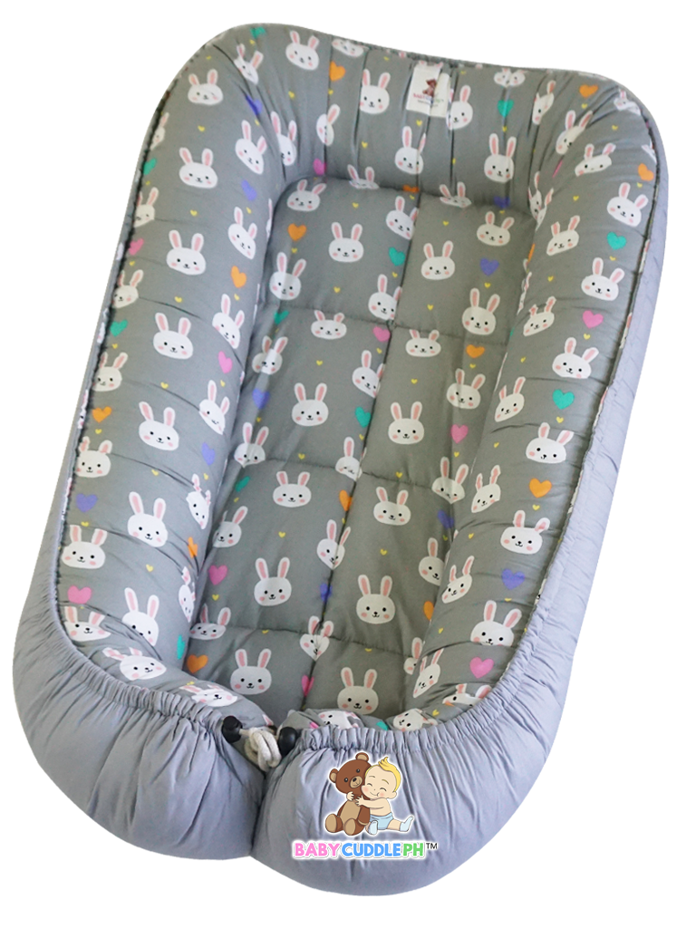 [PRE-ORDER] Bunny in Light Gray (Limited Stock) - Babycuddle Bed
