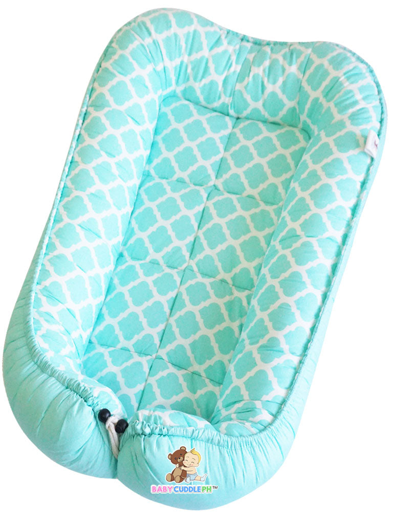 [PRE-ORDER] Quarterfoil in Green (Best Seller) - Babycuddle Bed