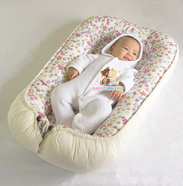 [PRE-ORDER] Stars in Cream (Limited Stock) - Babycuddle Bed