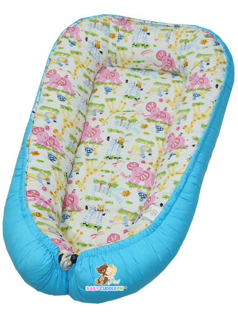 [PRE-ORDER] Zoofari in Blue (Limited Stock) - Babycuddle Bed