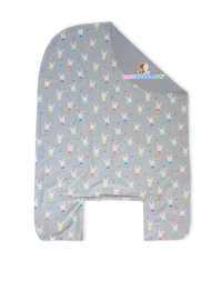 BabyCuddle Bed Cover - Little Bunny in Pastel Gray (Best Seller)