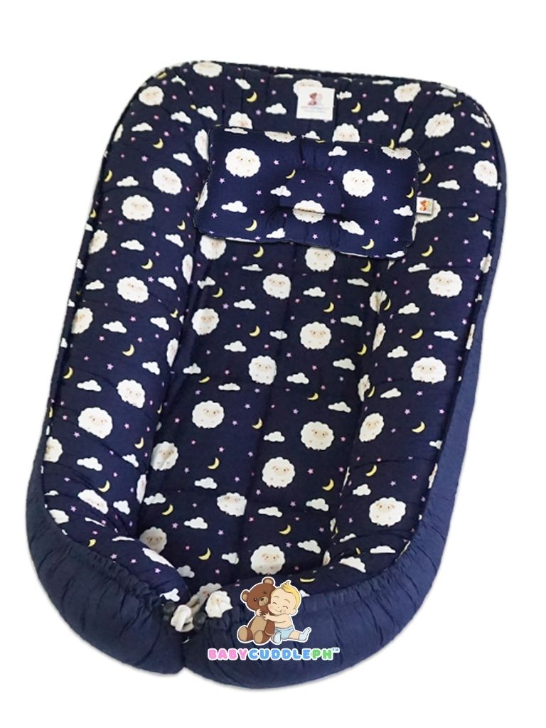 BabyCuddlePH™ Bed and Head Pillow - Baby Sheep Collection (Limited Edition)