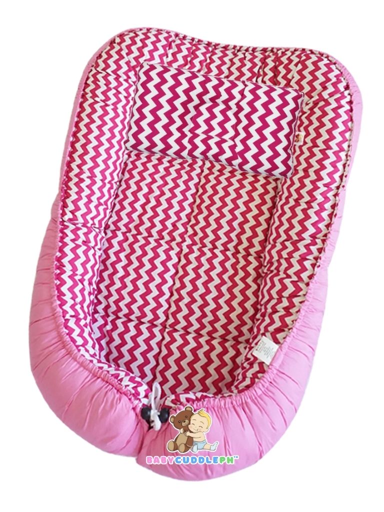 [PRE-ORDER] Zigzag Chevron Pink (Limited Stock) - Bed and Head Pillow