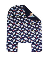 Bed Cover - Airplanes in Navy Blue