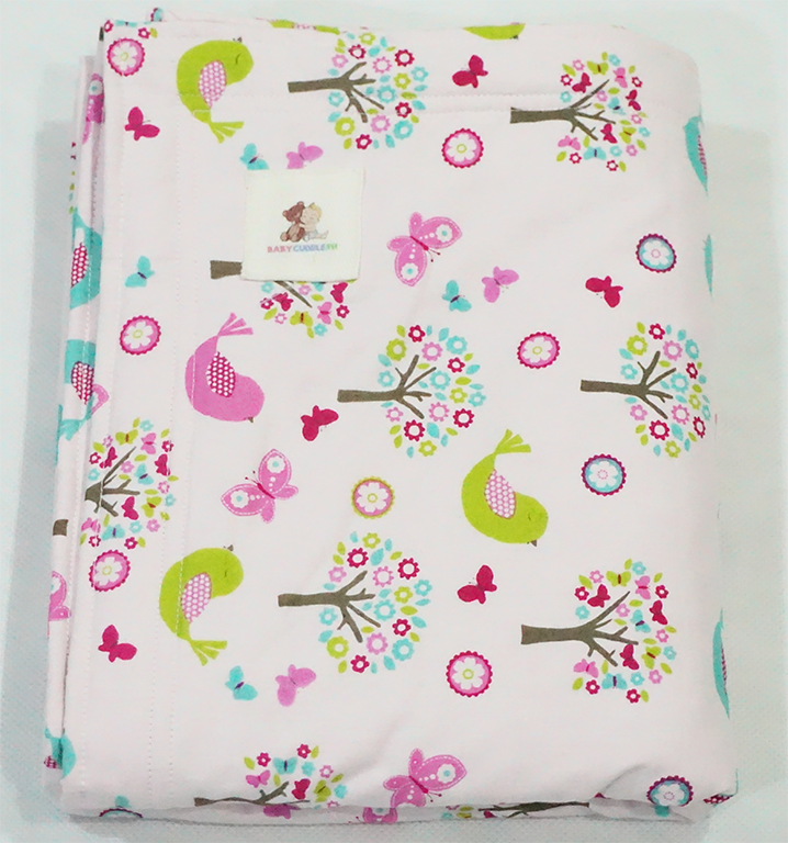 Birds and Butterflies  - Babycuddle Minky Blanket