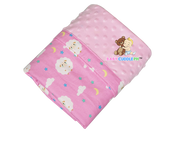 Baby Sheep in Pink - Babycuddle Minky Blanket