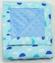 Blue Clouds - Babycuddle Minky Blanket