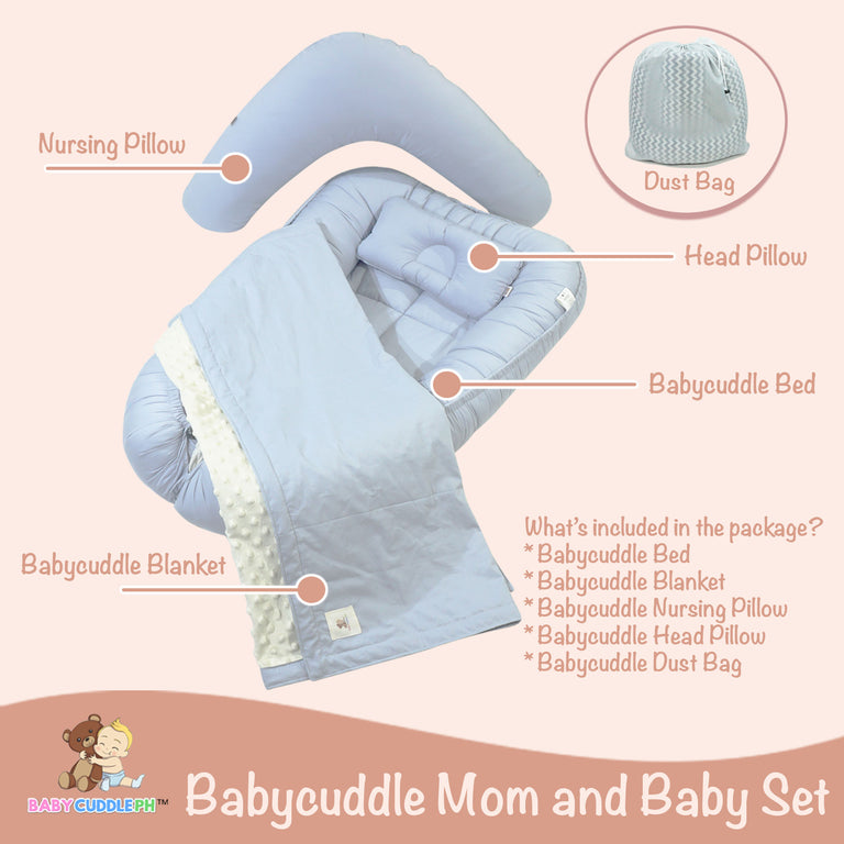 Babycuddleph Mom and Baby Set- Pure White (Pre-Order)