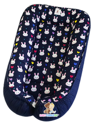 Bunny in Navy Blue (Limited Stocks) - Bed and Head Pillow