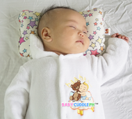 Babycuddle Head Pillow - Stars in Cream