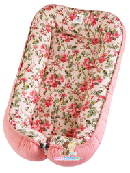 Flora in Peach Dotted (Limited Edition) - Bed and Head Pillow