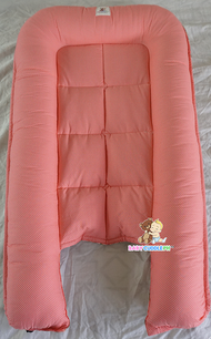 Flora in Peach Dotted (Limited Edition) - Bed and Head Pillow