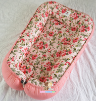 Flora in Peach Dotted (Limited Edition) - Bed and Head Pillow