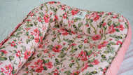 Flora in Peach Dotted (Limited Edition) - Bed and Head Pillow
