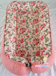 Flora in Peach Dotted (Limited Edition) - Bed and Head Pillow