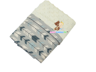 Gray Arrow - Babycuddle Minky Blanket