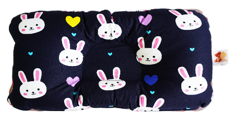 Bunny in Navy Blue -  Babycuddle Head Pillow