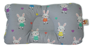 BabyCuddlePH™ Bed and Head Pillow - Little Bunny in Pastel Gray (Limited Stock)