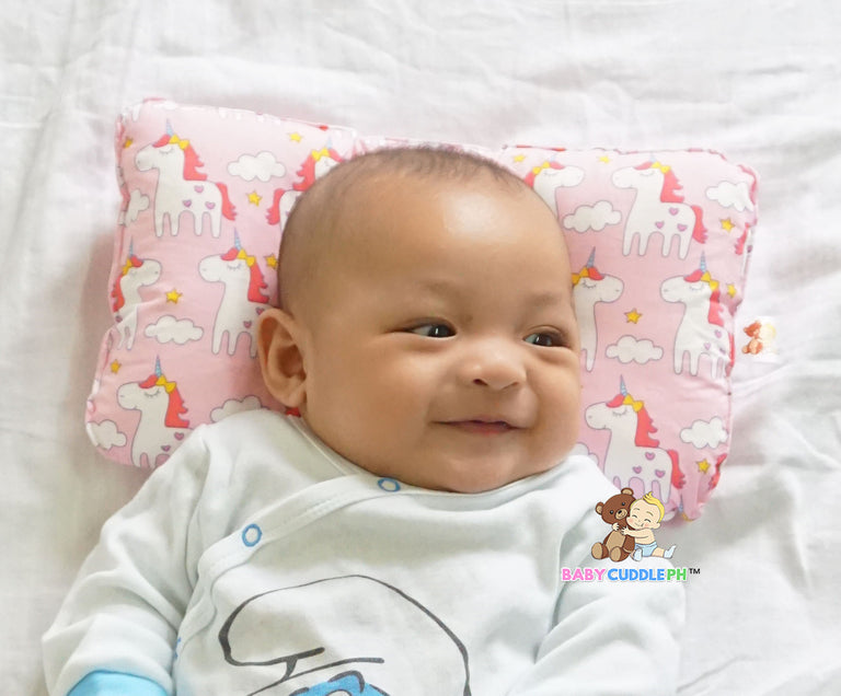 Babycuddle Head Pillow - Little Unicorn in Pink
