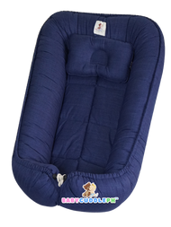 Linen Plain Navy Blue (Free Head Pillow)