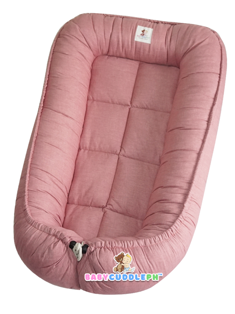 Linen Plain Old Rose Pink (Free Head Pillow)