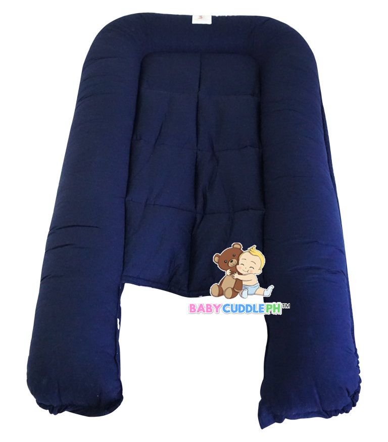 Baby Sheep in Navy Blue (Limited Edition) - Bed and Head Pillow