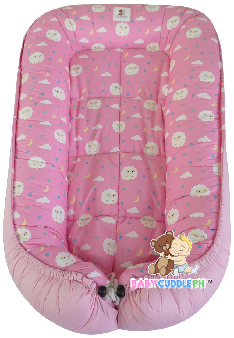 Baby Sheep in Pink ( Limited Edition) - Bed and Head Pillow