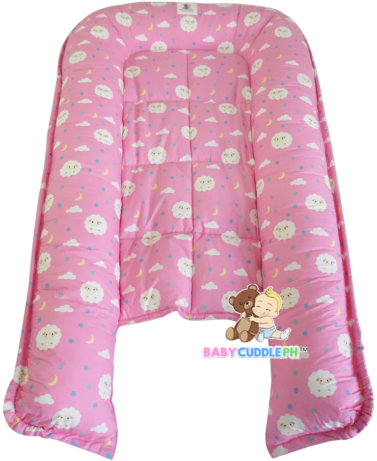 Baby Sheep in Pink ( Limited Edition) - Bed and Head Pillow