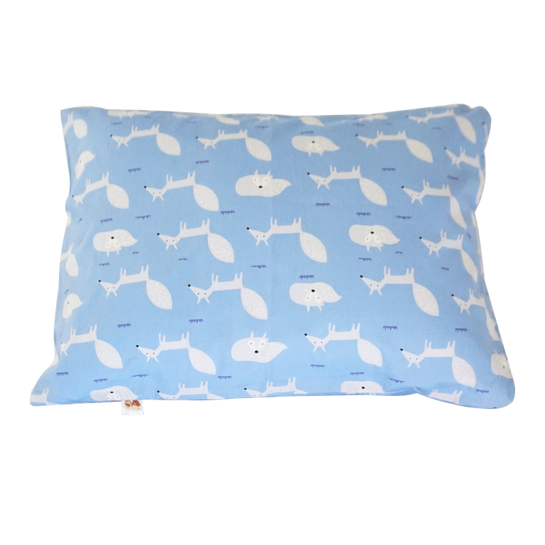 Little Fox in blue -  Babycuddleph Toddlers kit (Pillow & Blanket)