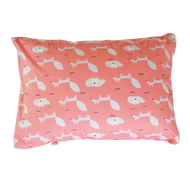 Little Fox in Coral -  Babycuddleph Toddlers kit (Pillow & Blanket)