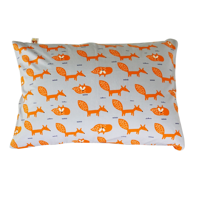 Little Fox in Tangerine -  Babycuddleph Toddlers kit (Pillow & Blanket)