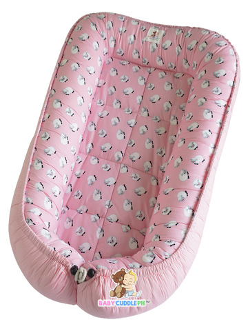 [PRE-ORDER] BabyCuddle Bed - Little Sheep in Pink (Limited Stock)