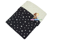 Mini White Stars - Babycuddle Minky Blanket