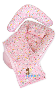 Babycuddleph Mom and Baby Set- Cats in Pink