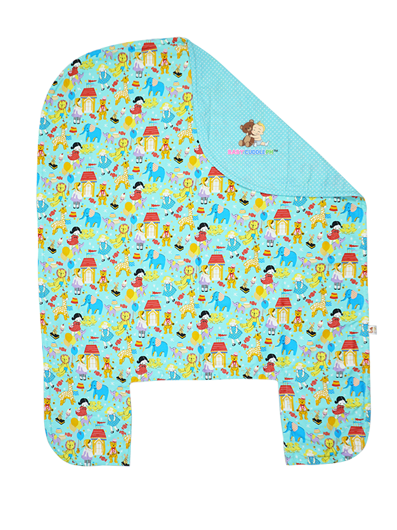 Bed Cover - Baby Dolls in Teal