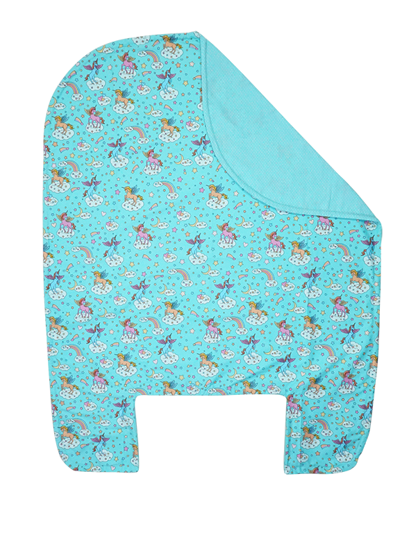 Bed Cover - Unicorn in Teal