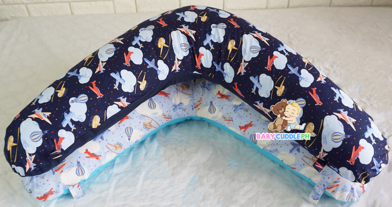 BabyCuddle Nursing Pillow (Multi-use) - Airplanes Collection (Best Seller)